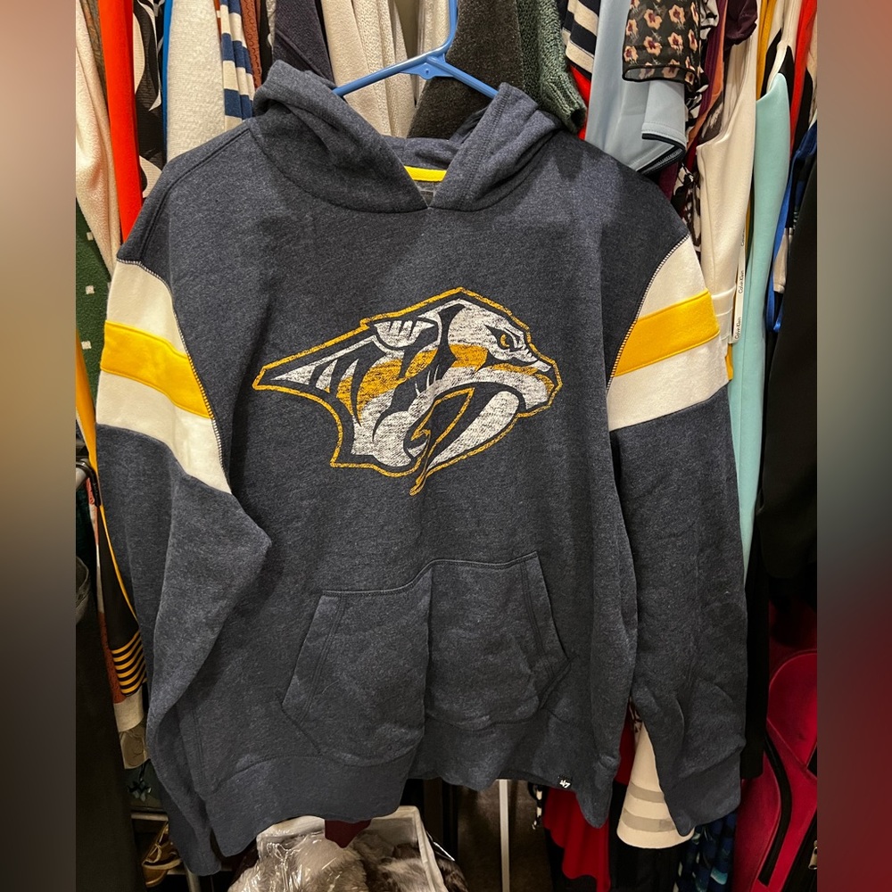 Nashville Predators 47 Brand Hoodie Size Medium NHL